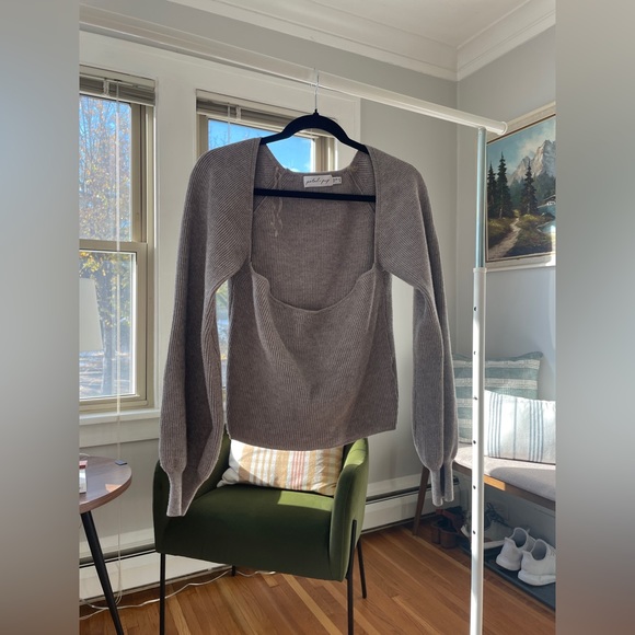 Gray Knit Sweater - Picture 1 of 5